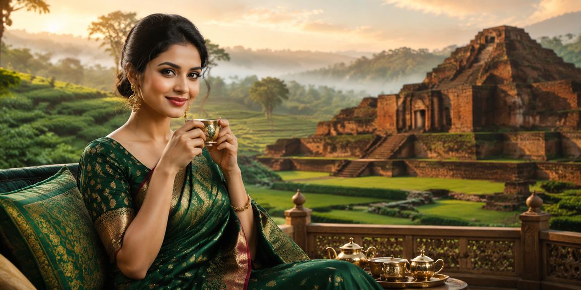 বাংলাদেশের একটি চা বাগানে ভিআইপি সদস্য 15arp10 - এ জ্যাকপট পুরস্কার উপভোগ করছেন
