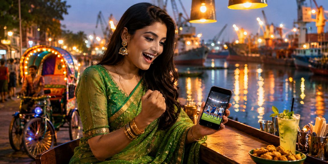 ঢাকায় একজন ব্যবহারকারী মোবাইলে 15arp10 জ্যাকপট গেম উপভোগ করছেন